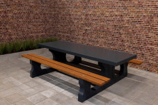 Ensemble pique-nique DeLuxe 246cm anthracite laqué