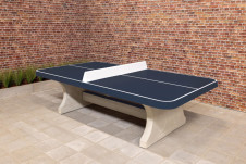 Table de ping-pong anthracite, angles arrondies